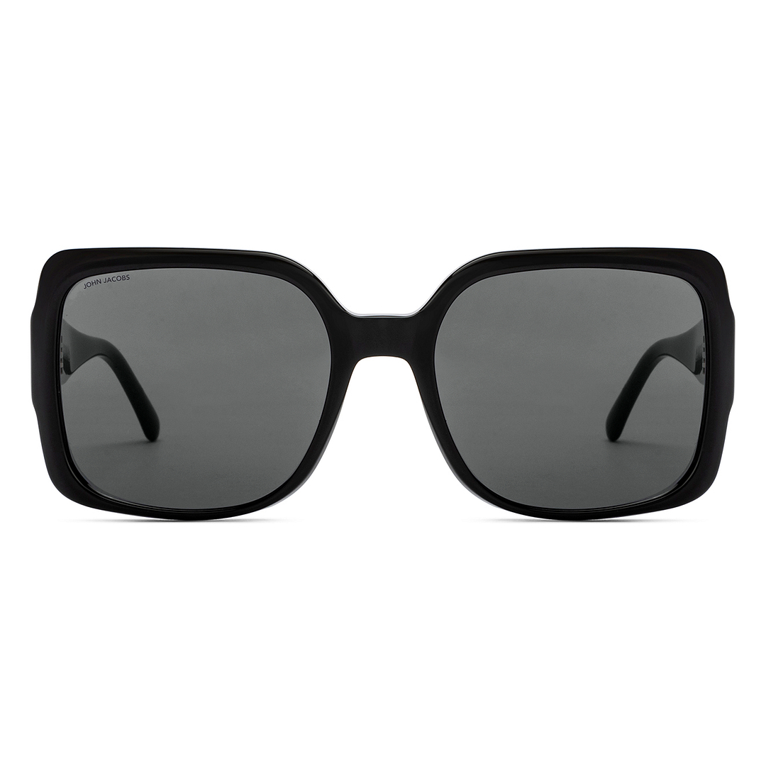 John Jacobs Online Black Full Rim Square left side