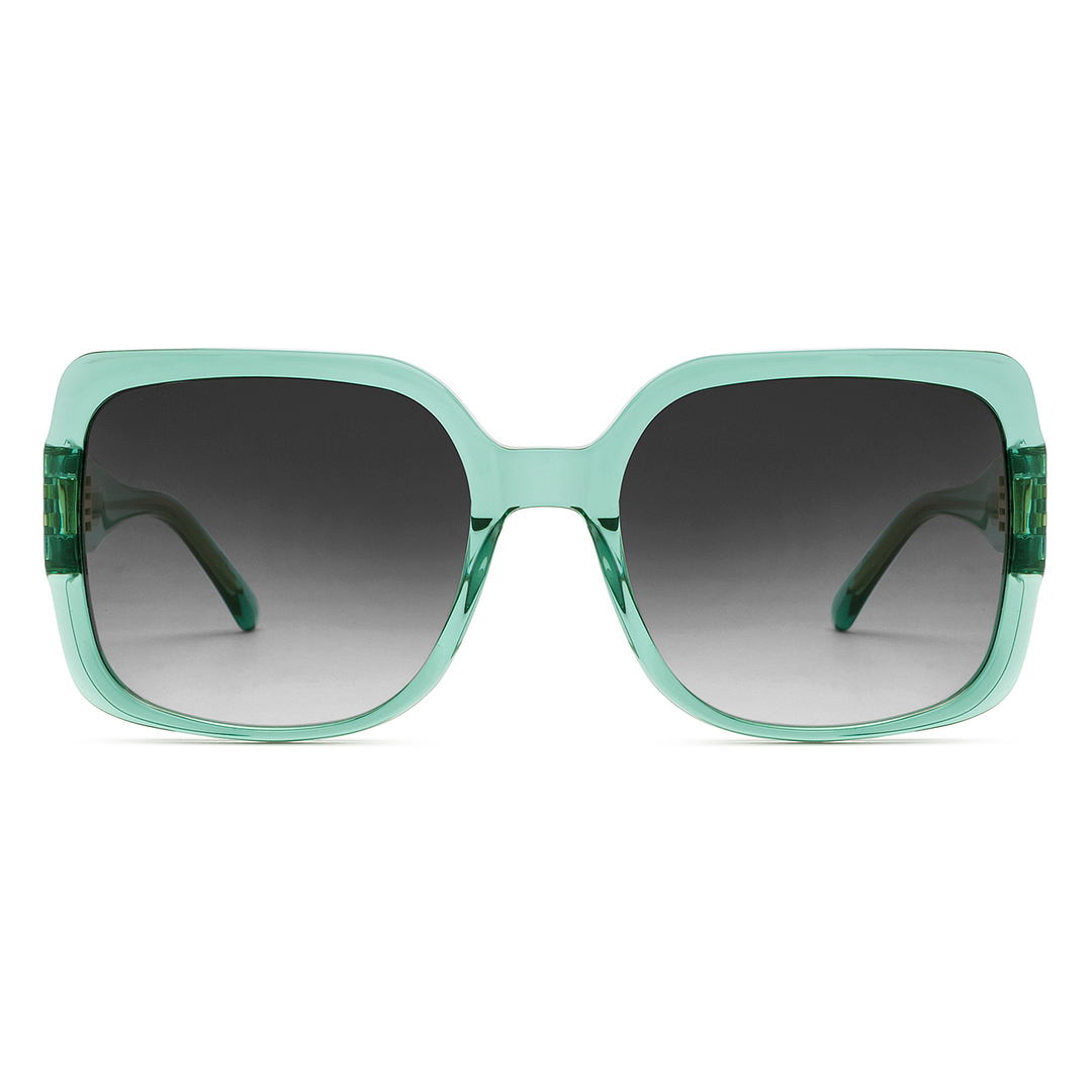 John Jacobs Online Green Full Rim Square left side