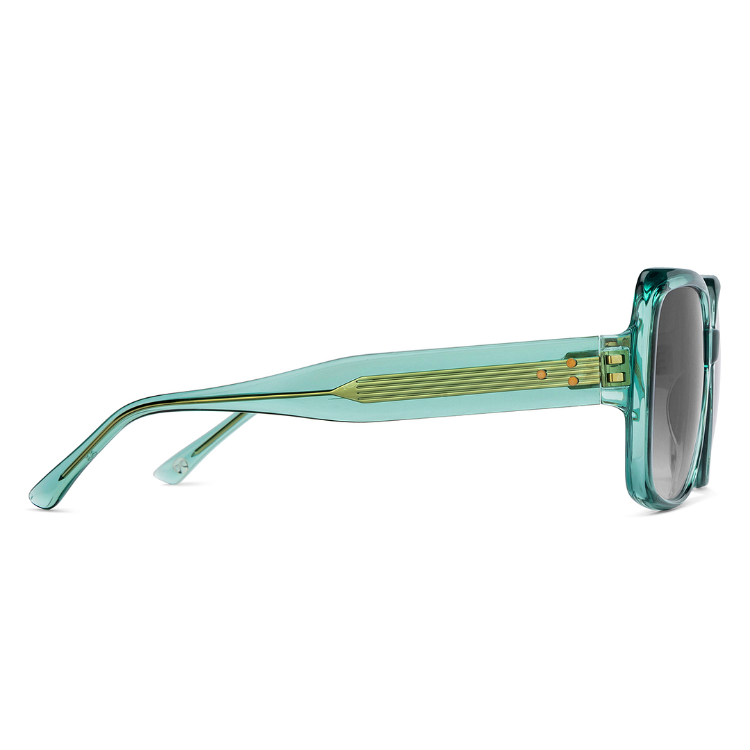 John Jacobs Online Green Full Rim Square right side