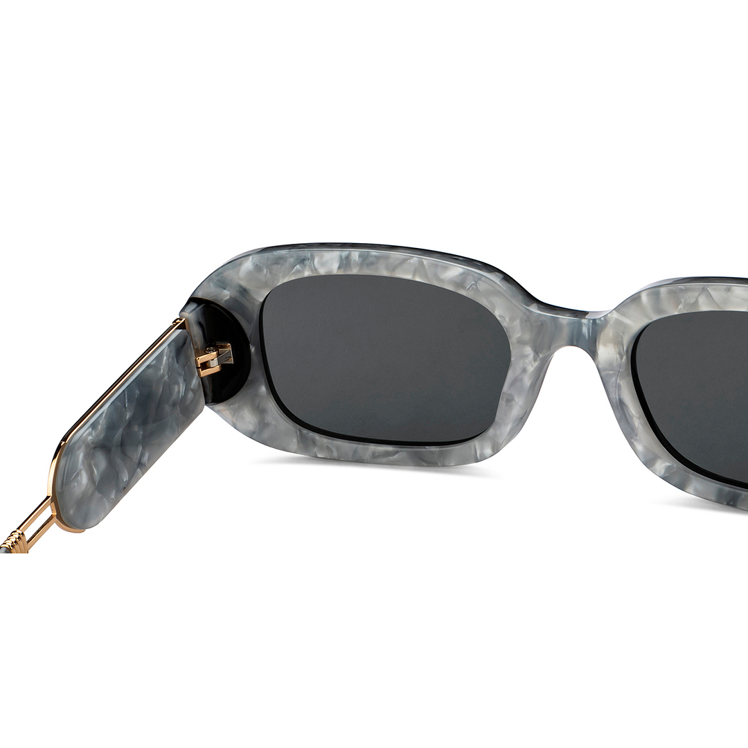 John Jacobs Black Full Rim Rectangle left side