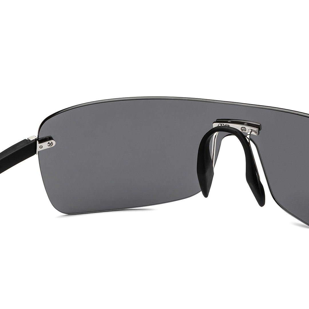 John Jacobs Online Silver Rimless Square right side