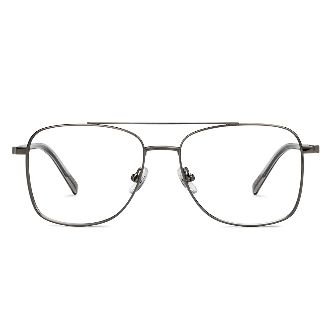 Buy Gunmetal Grey Transparent Full Rim Square John Jacobs SUPREME
