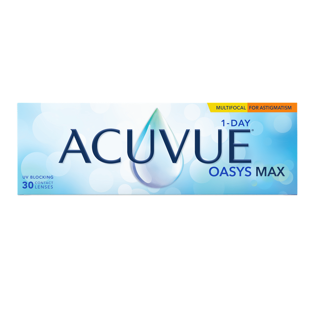 Johnson & Johnson Acuvue Oasys Max 1 Day Multifocal Astigmatism left side