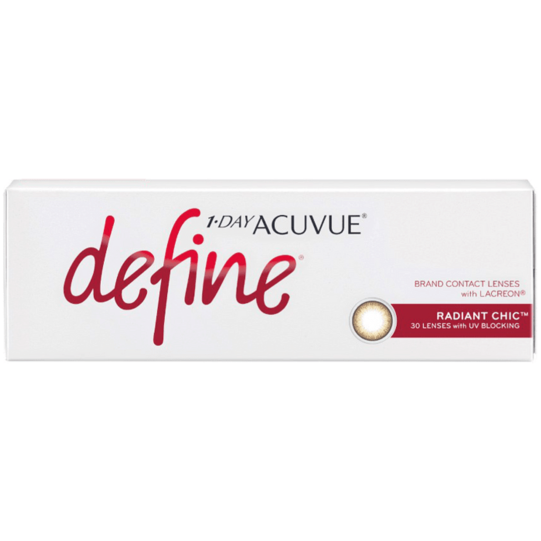 Acuvue Acuvue 1 Day Define Radiant Chic Zero Power left side