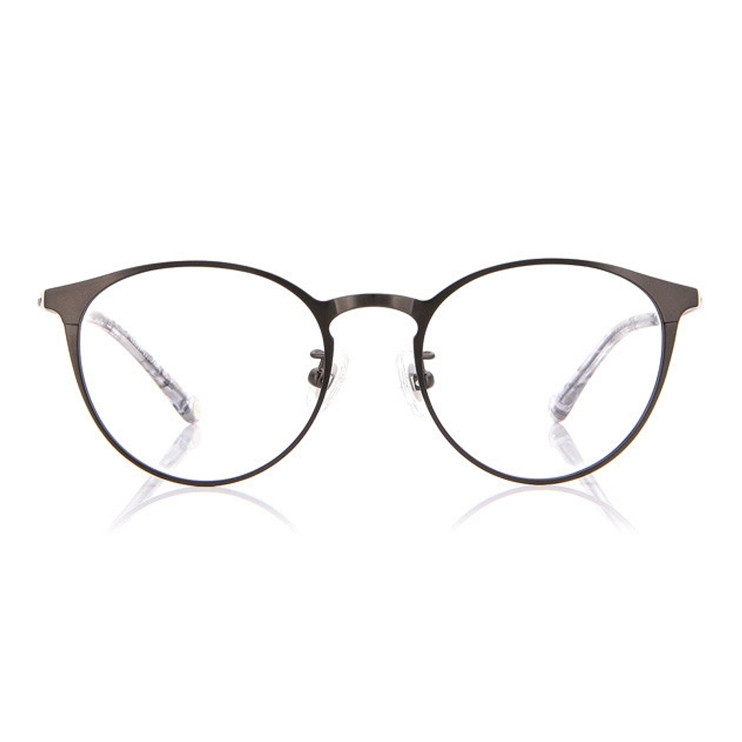 Junni Mid Gunmetal Full Rim Boston right side