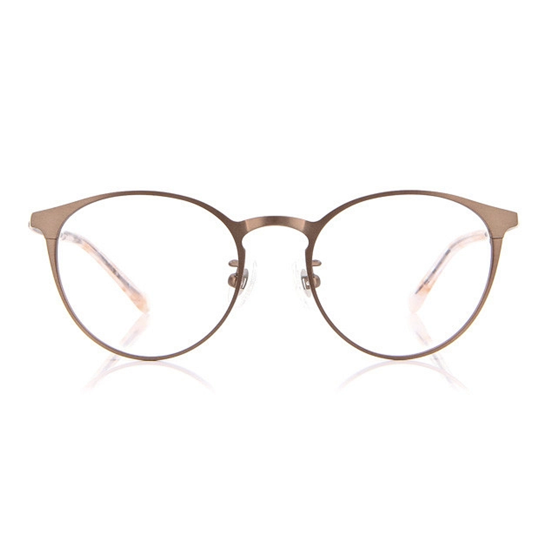 Junni Light Brown Full Rim Boston right side