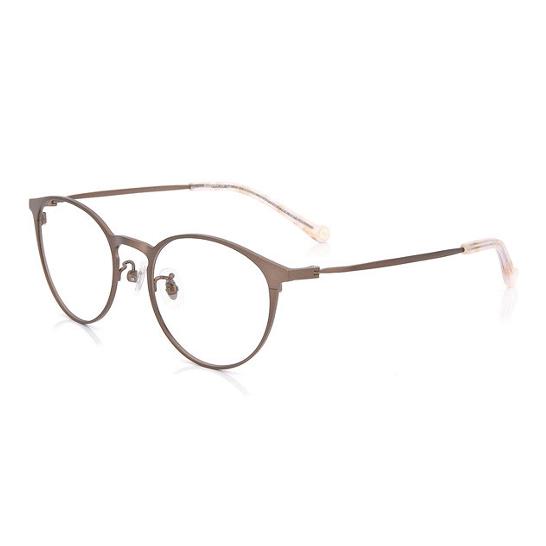 Junni Light Brown Full Rim Boston left side