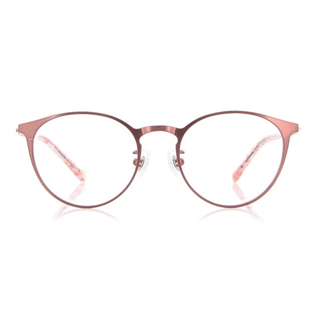 Junni Pink Full Rim Boston right side