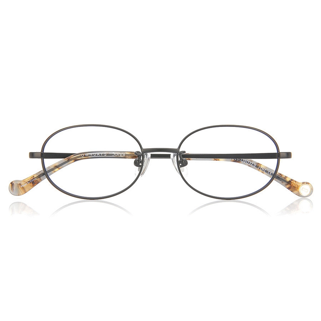 Junni Black Full Rim Oval right side