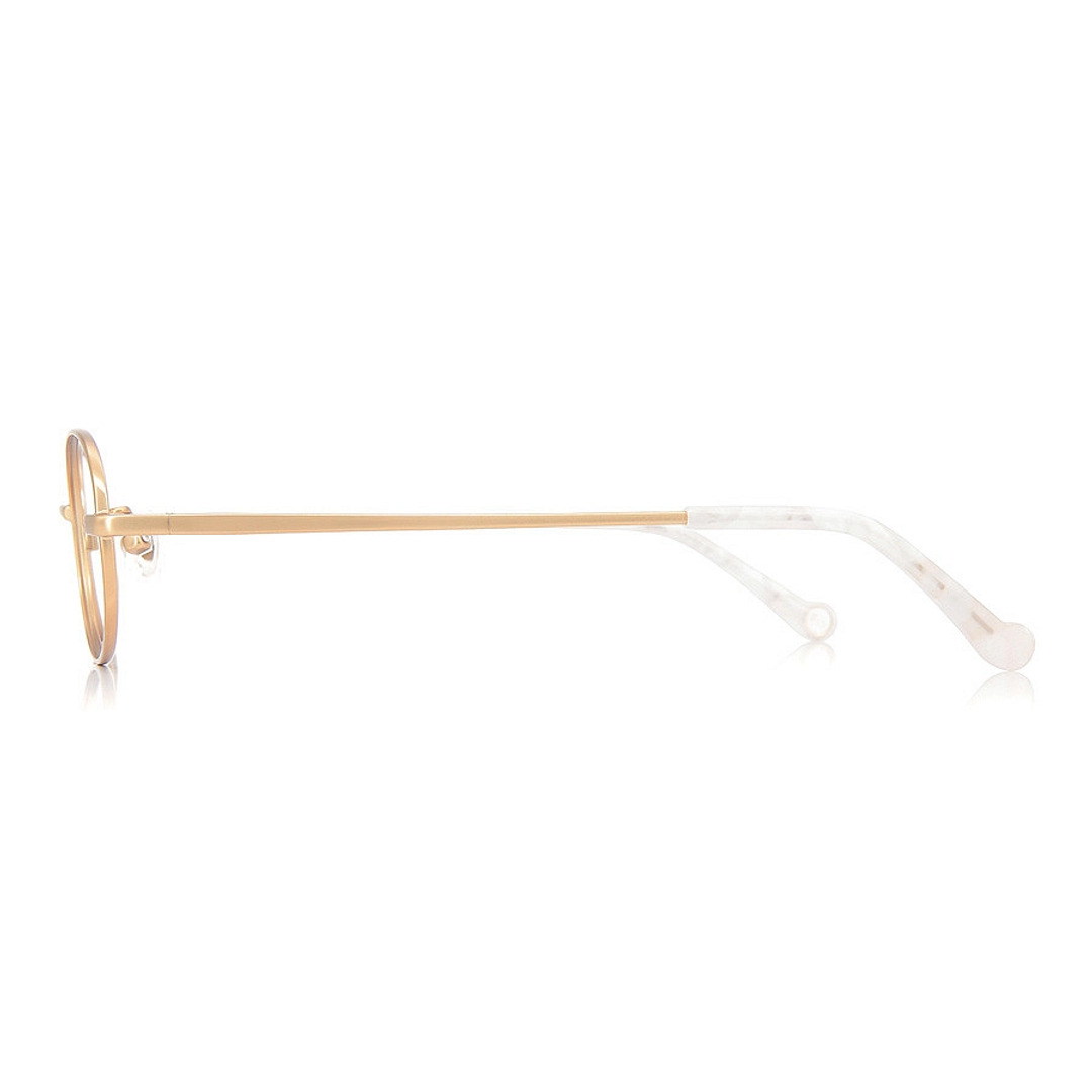 Junni Light Brown Full Rim Oval left side