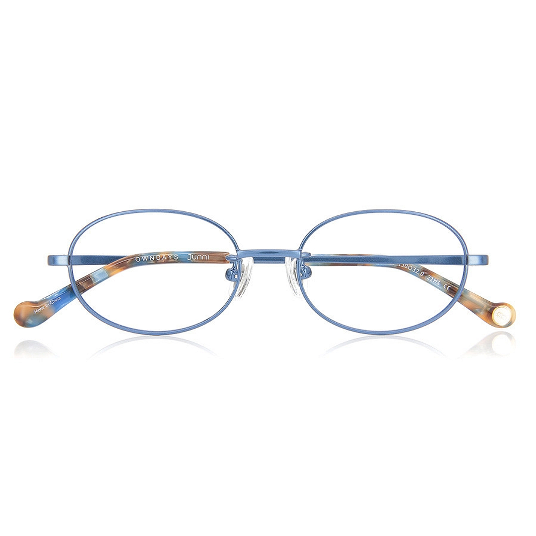 Junni Sky Blue Full Rim Oval right side