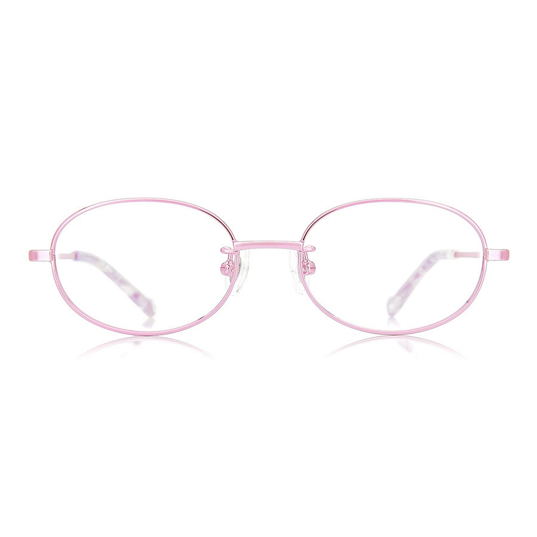 Junni Pink Full Rim Oval right side