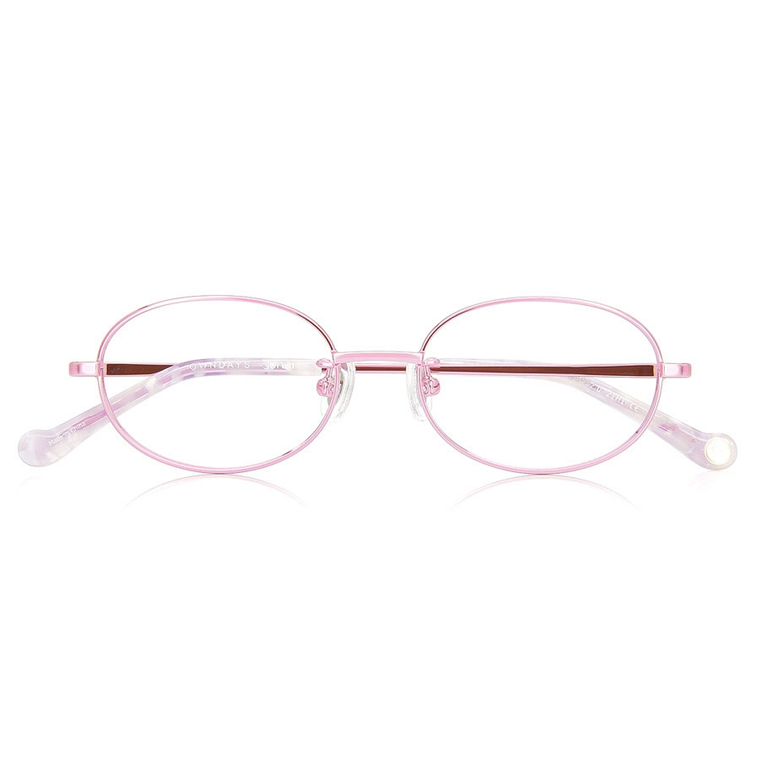 Junni Pink Full Rim Oval right side
