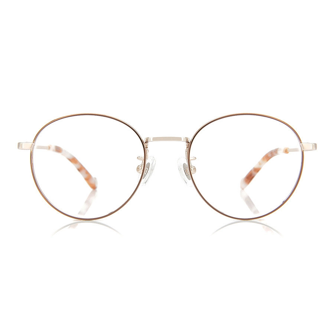 Junni Light Brown Full Rim Boston right side