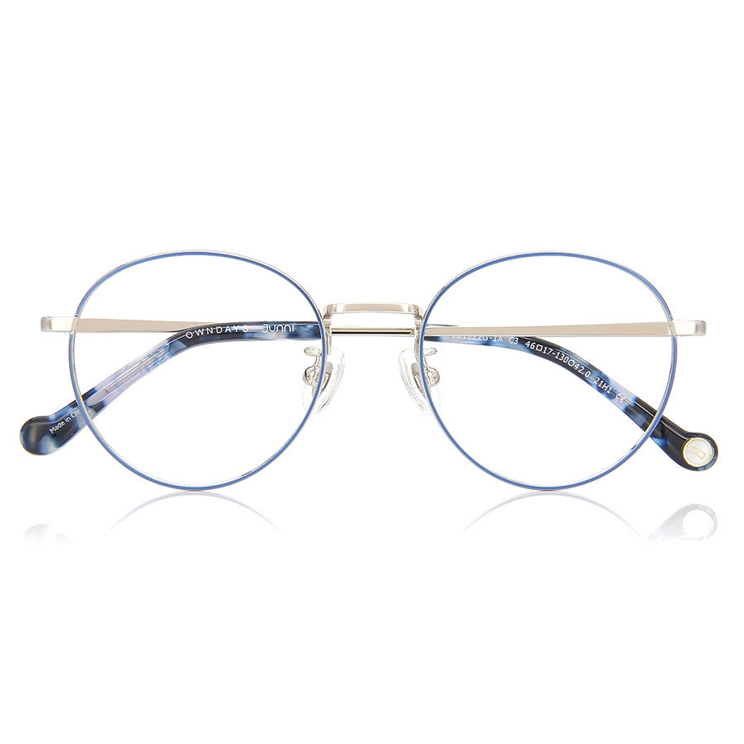 Junni Sky Blue Full Rim Boston right side