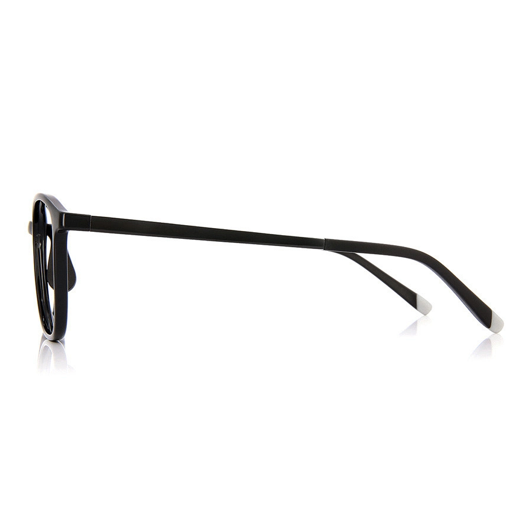 Junni Black Full Rim Wellington left side