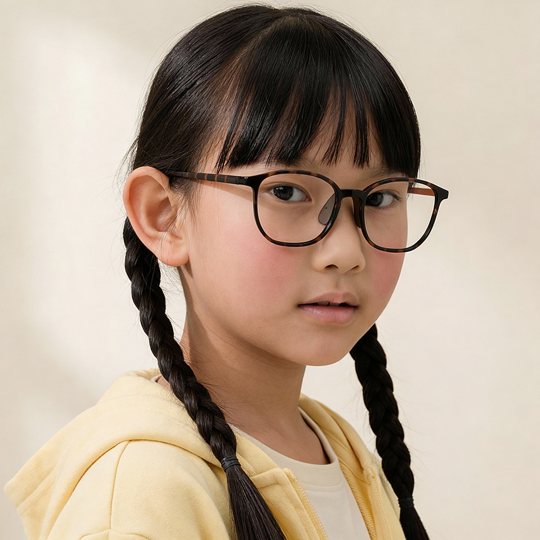 Junni Light Brown Full Rim Wellington right side