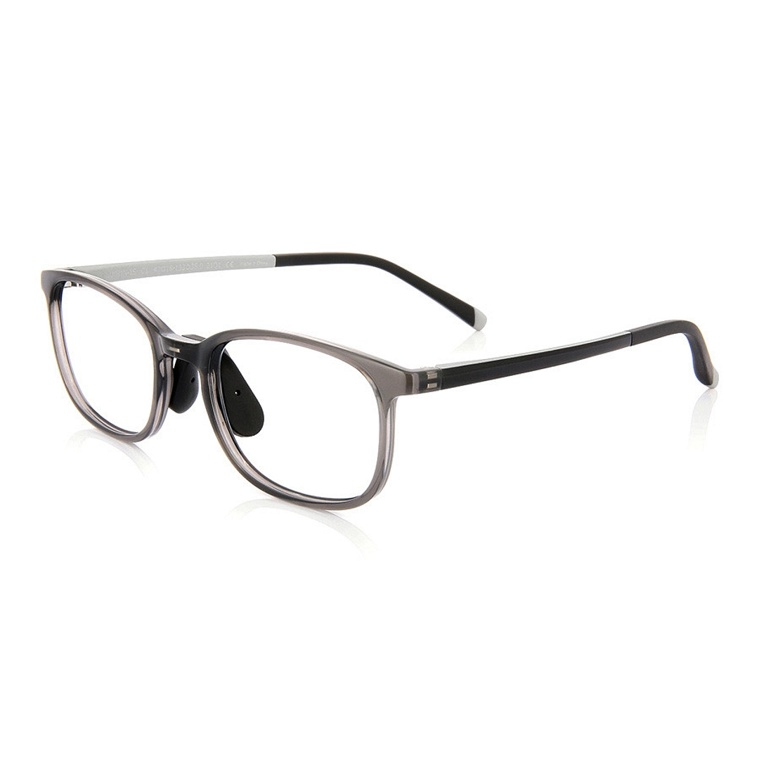 Junni Light Gray Full Rim Rectangle left side
