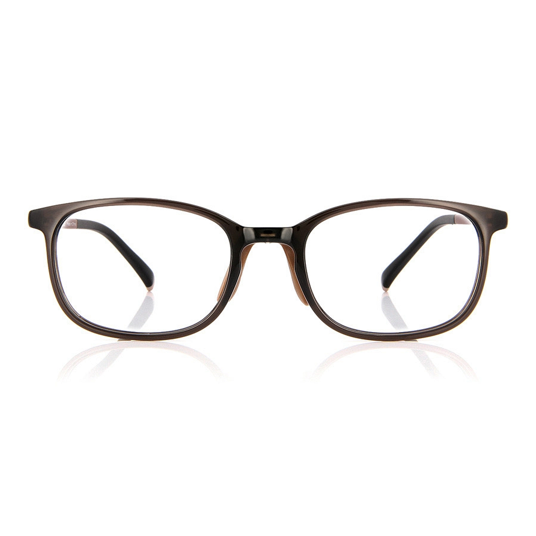 Junni Light Brown Full Rim Rectangle right side