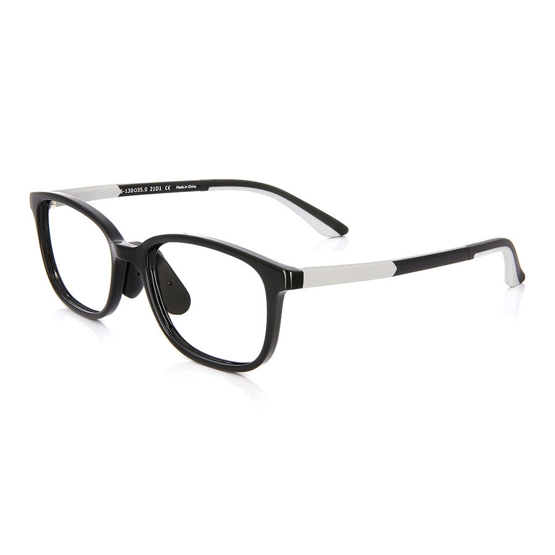 Junni Black Full Rim Rectangle left side