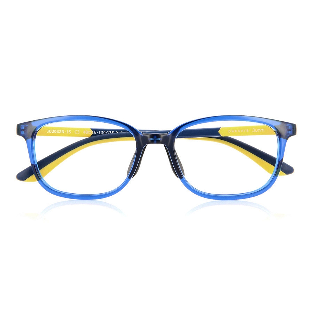 Junni Sky Blue Full Rim Rectangle right side