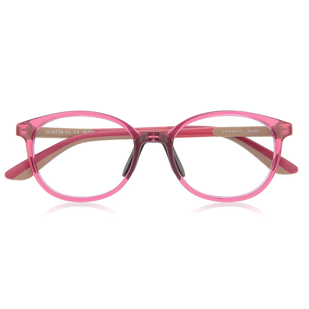 Junni Pink Full Rim Boston right side