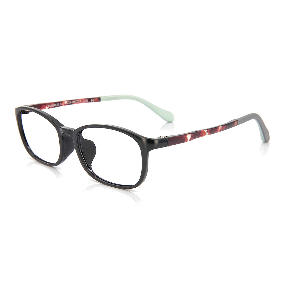 Junni Black Full Rim Rectangle left side