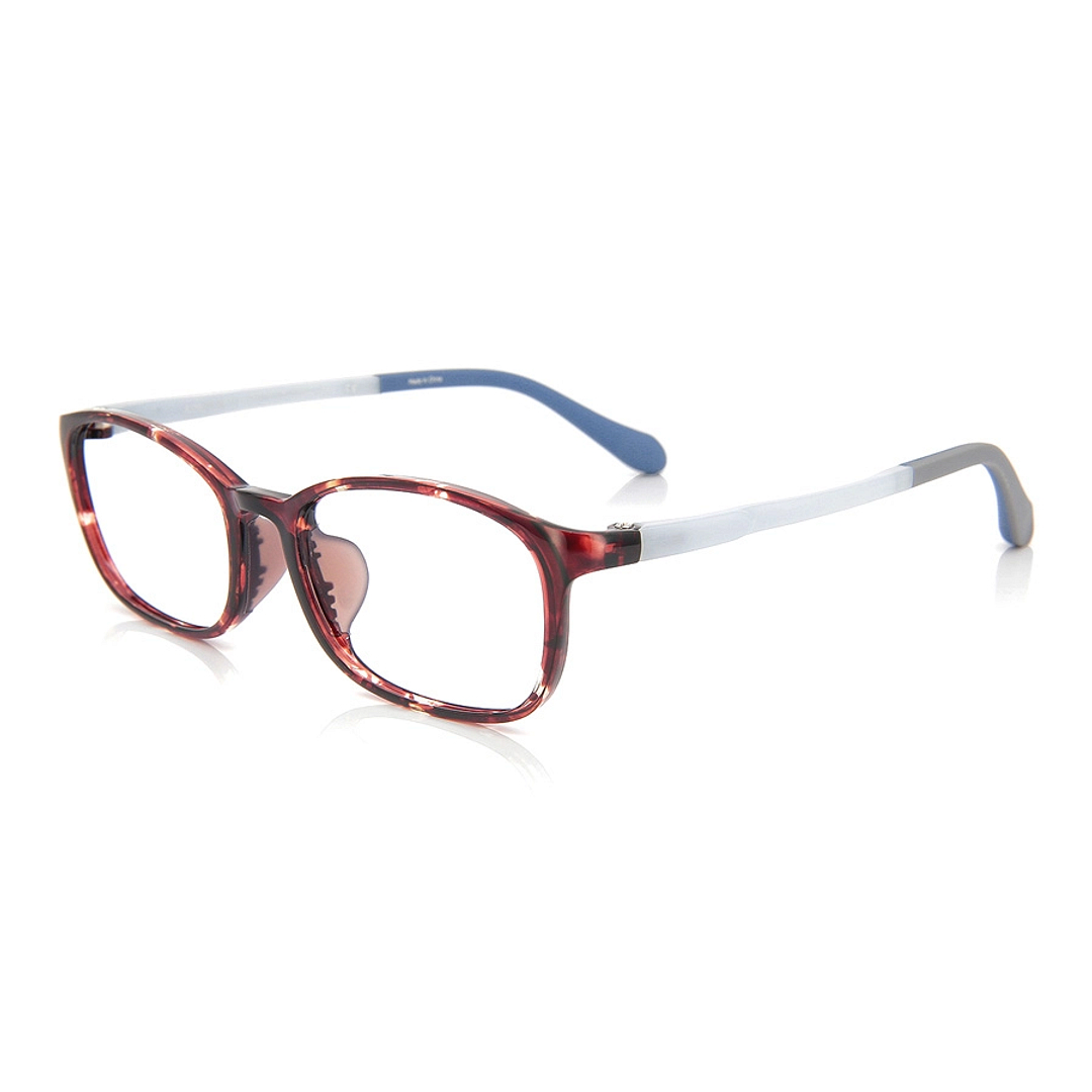 Junni Brown Demi Full Rim Rectangle left side