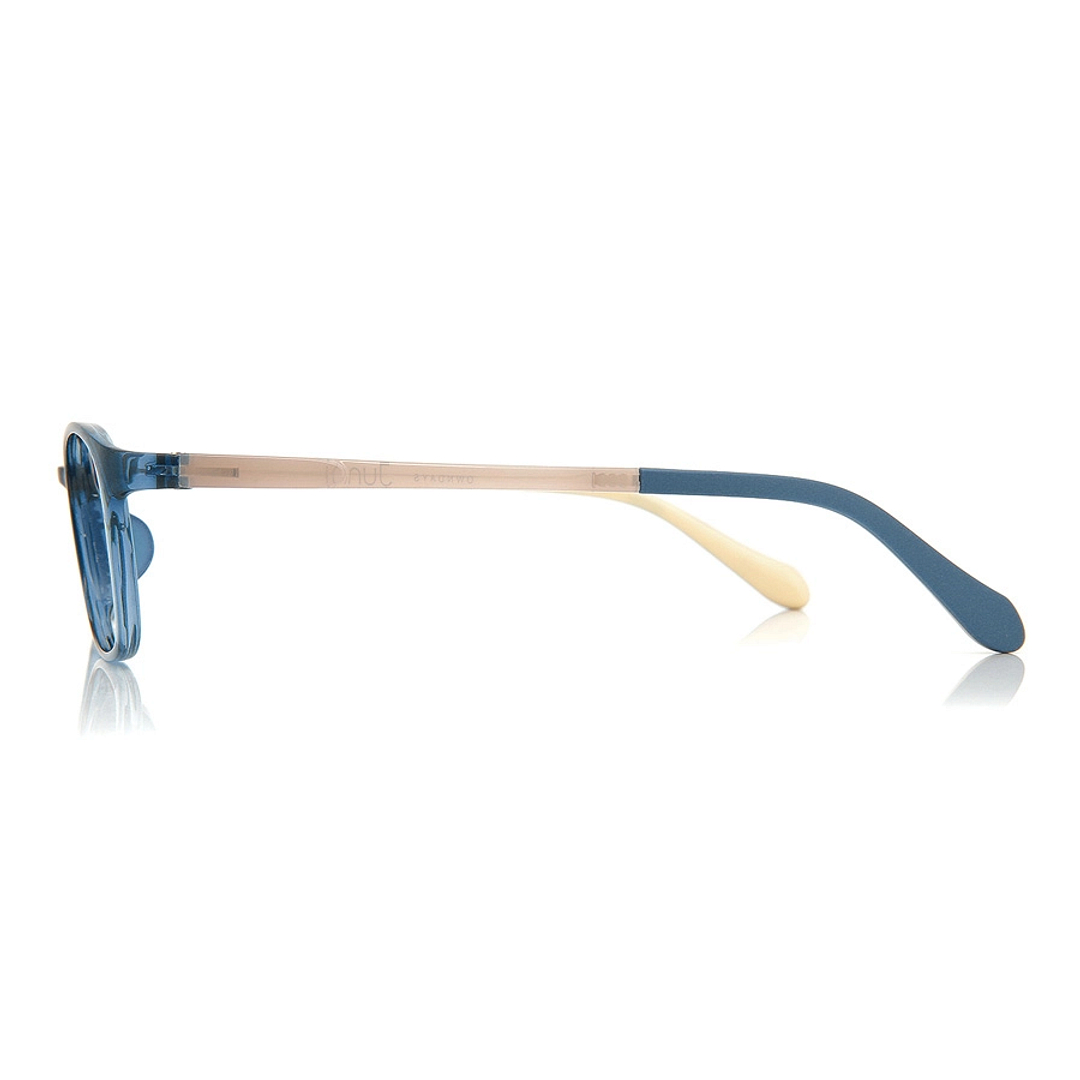 Junni Blue Full Rim Rectangle left side