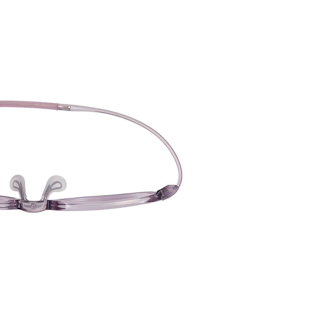 Junni Pink Transparent Full Rim Wellington right side
