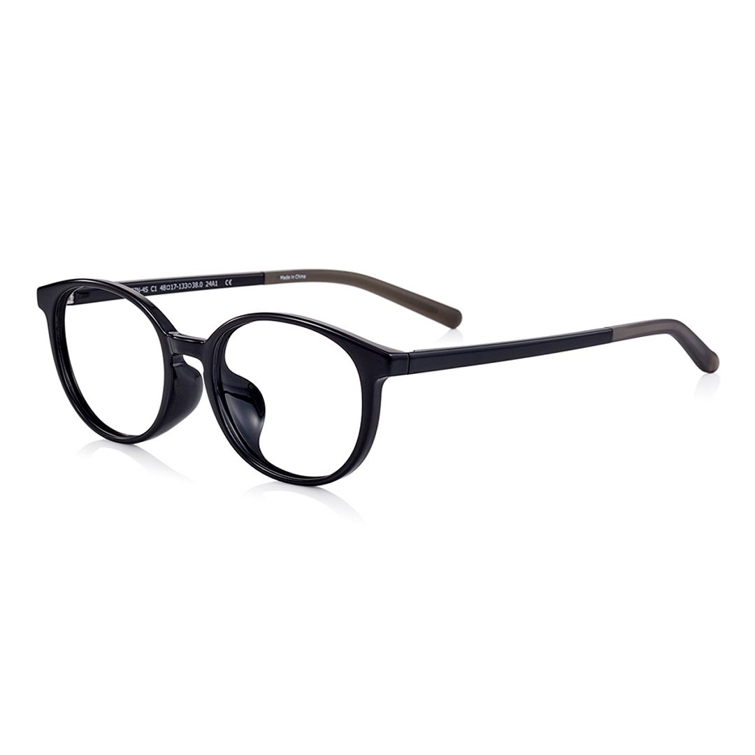 Junni Black Full Rim Boston left side