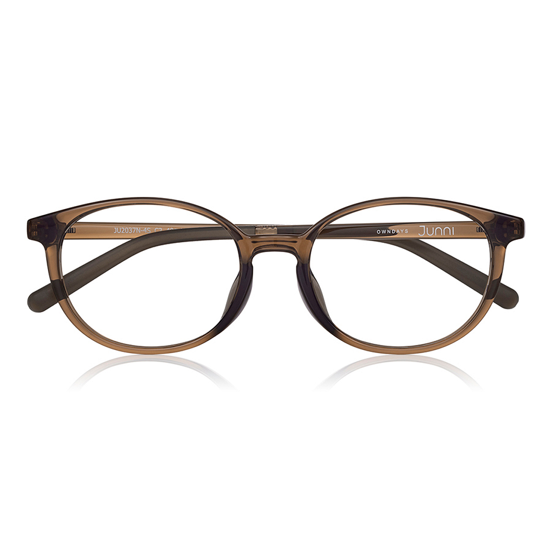 Junni Light Brown Full Rim Boston right side