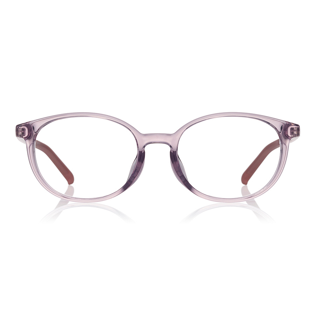 Junni Pink Transparent Full Rim Boston right side