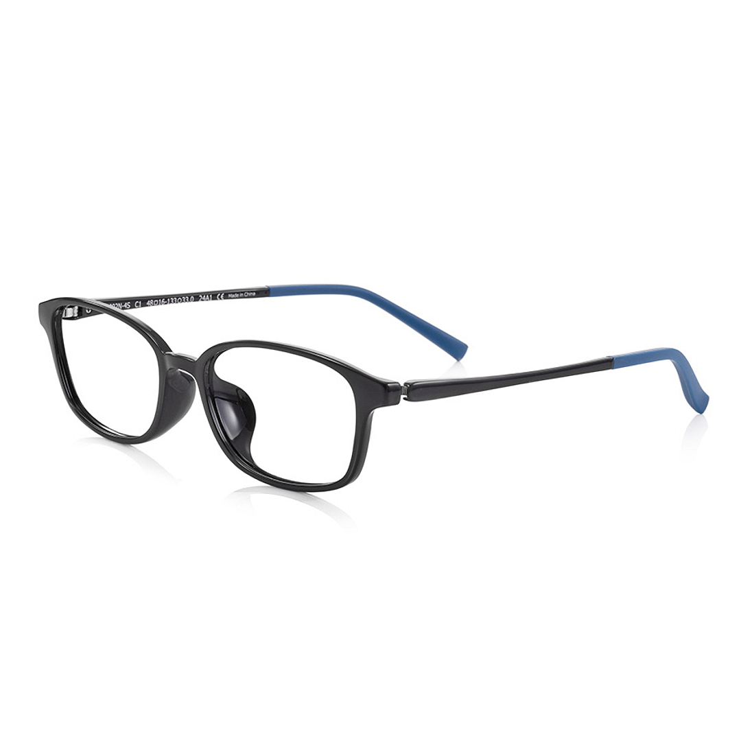 Junni Black Full Rim Rectangle left side