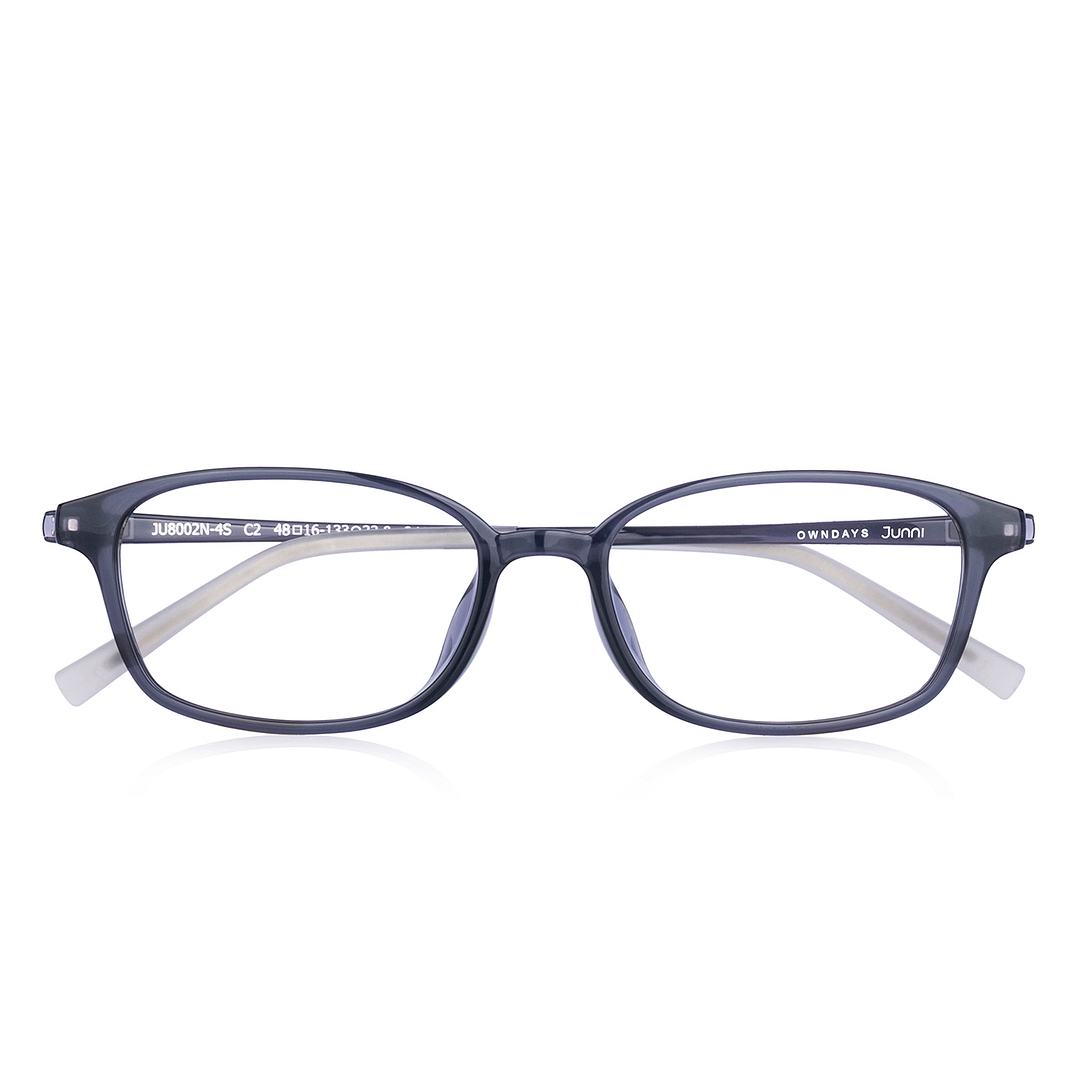 Junni Gray Transparent Full Rim Rectangle right side