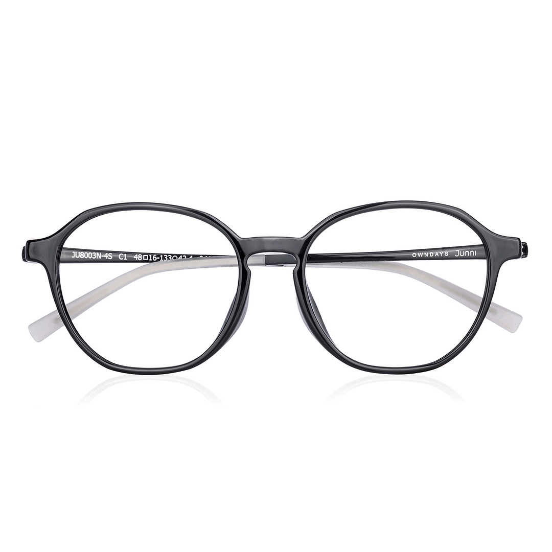 Junni Black Full Rim Boston left side