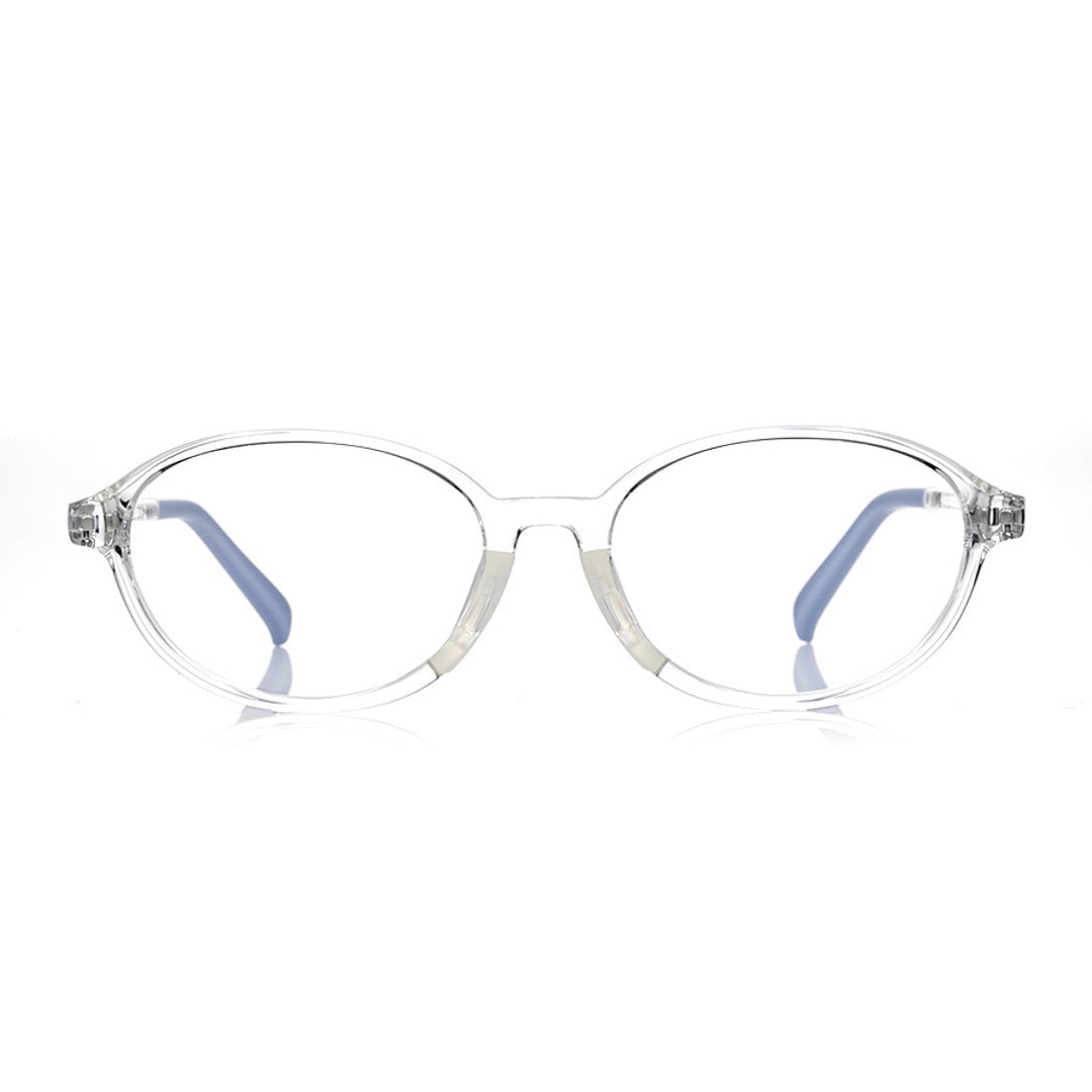 Junni Crystal Transparent Full Rim Oval right side