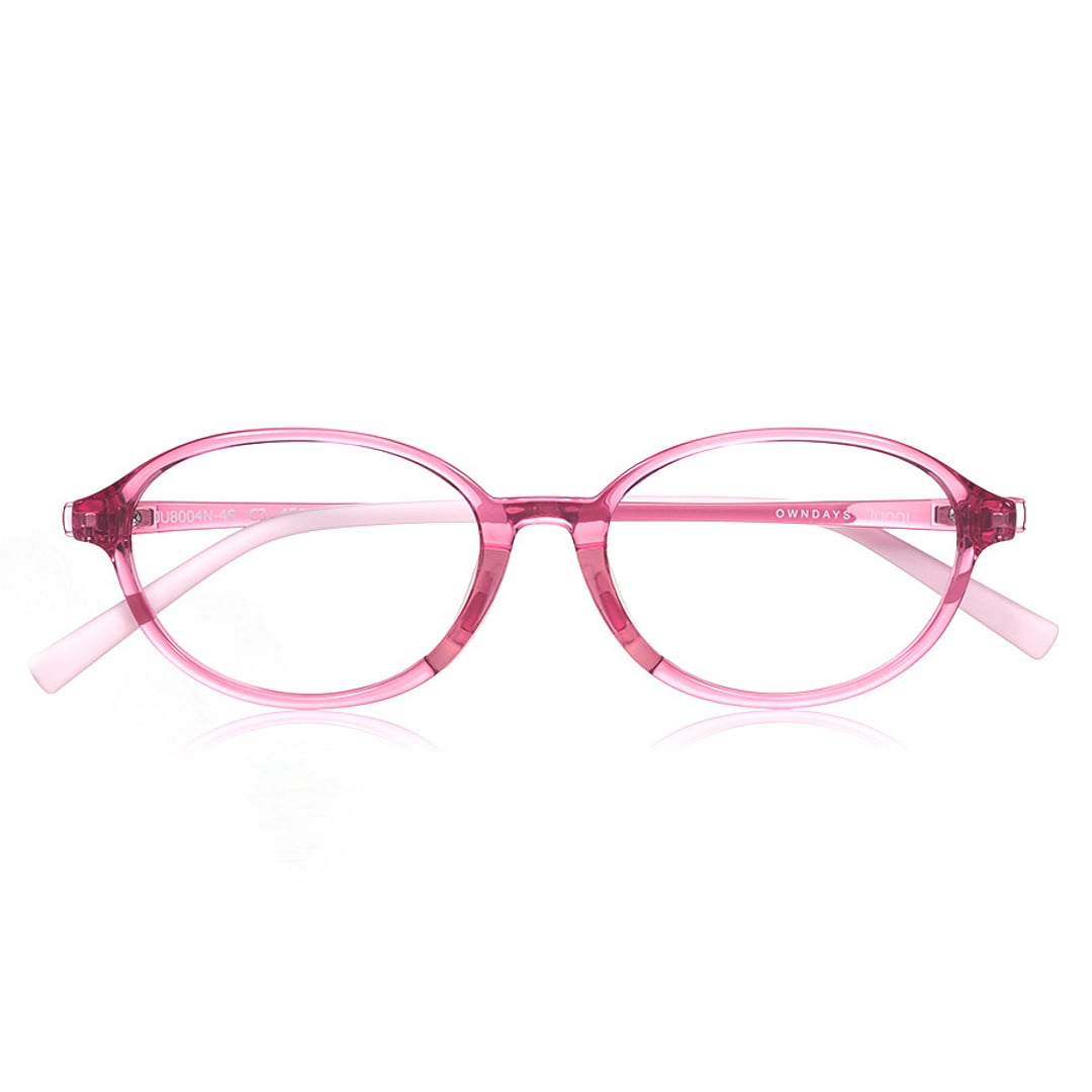 Junni Crystal Transparent Full Rim Oval right side