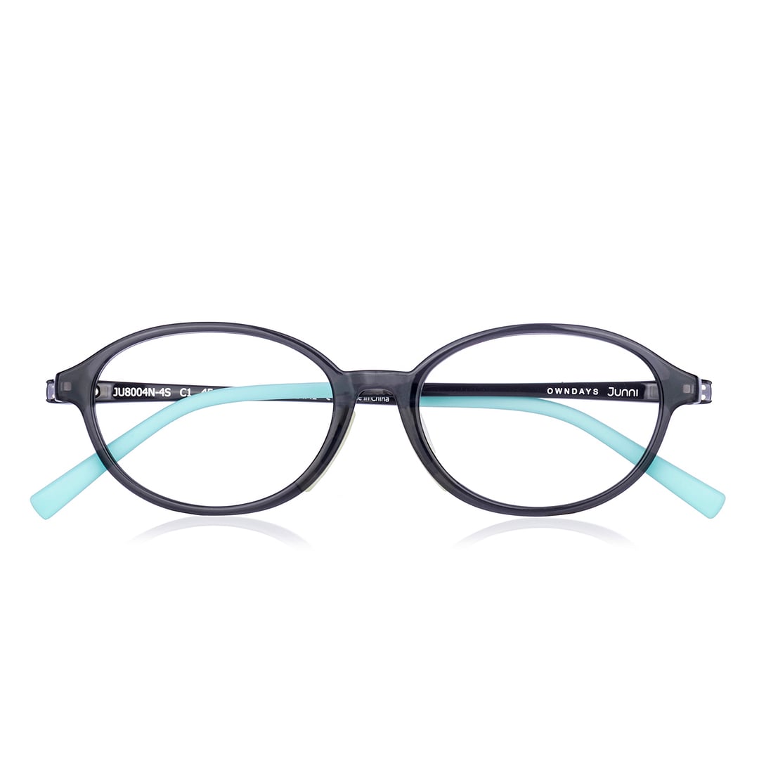 Junni Black Transparent Full Rim Oval right side