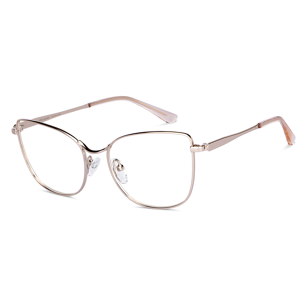 John Jacobs Online Gold Full Rim Cat Eye right side