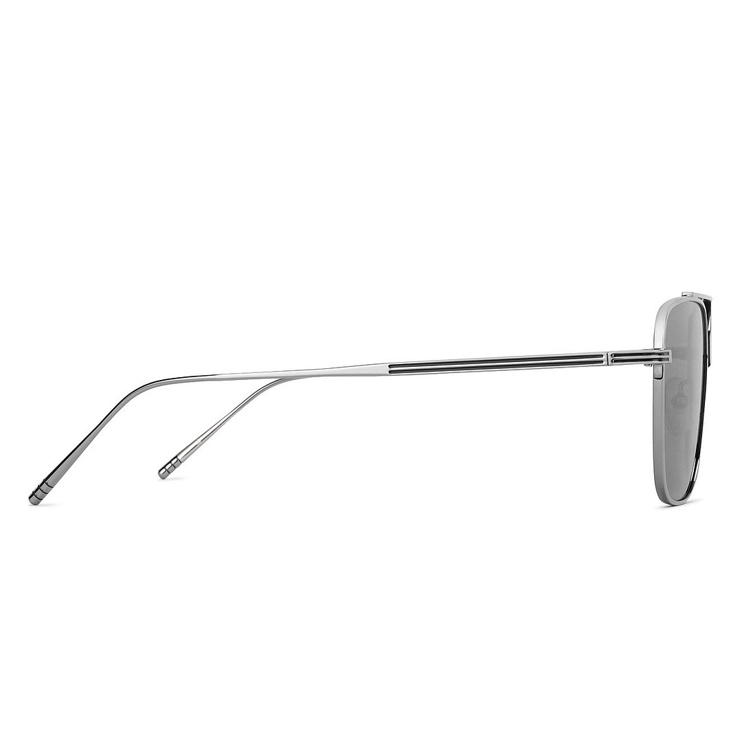 John Jacobs Online Dark Silver Full Rim Square left side