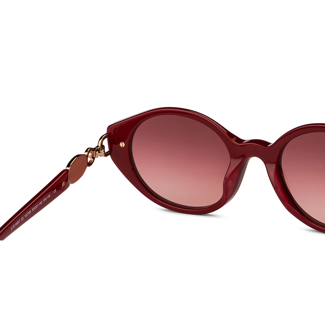 John Jacobs Online Red Full Rim Round right side