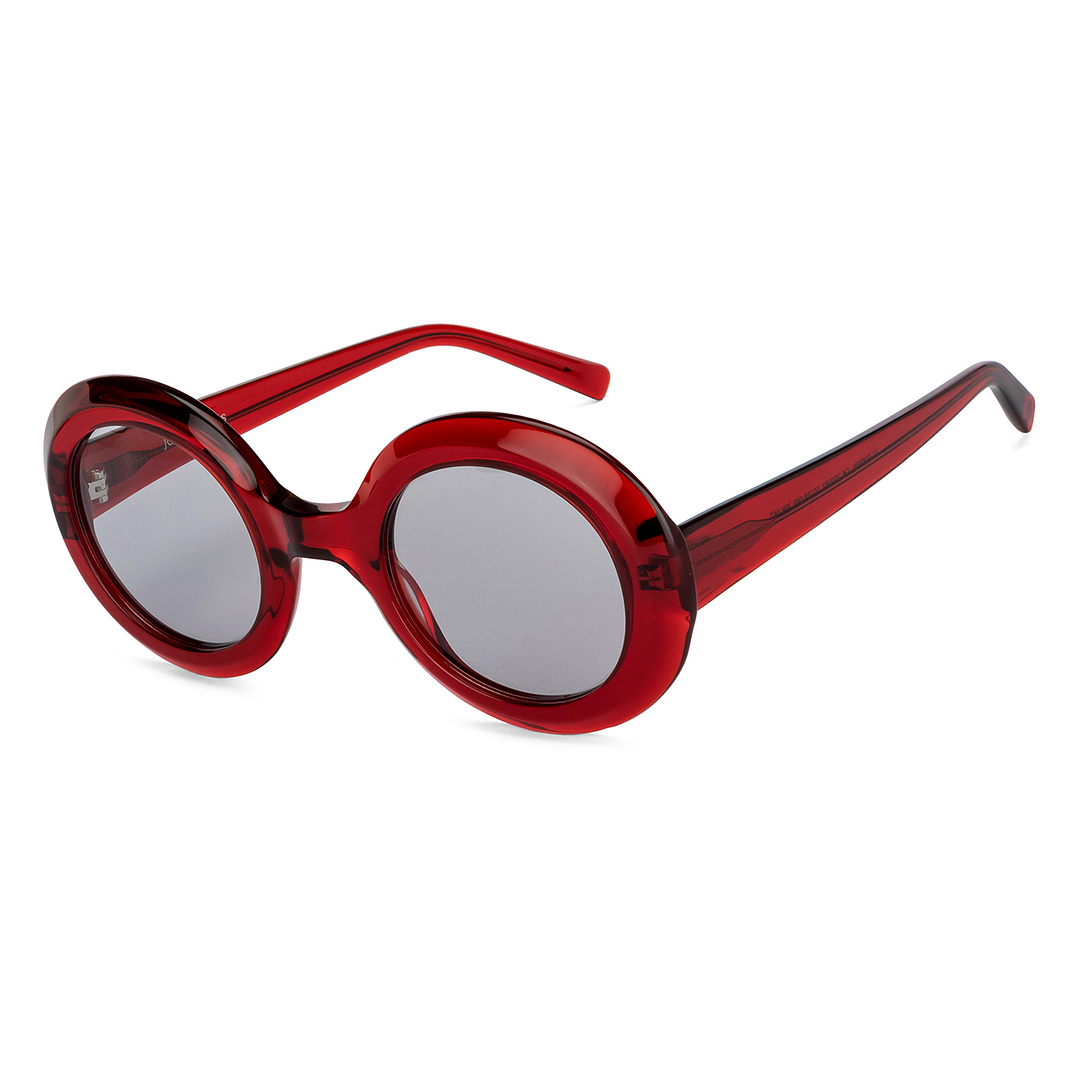 John Jacobs Online Red Full Rim Round right side