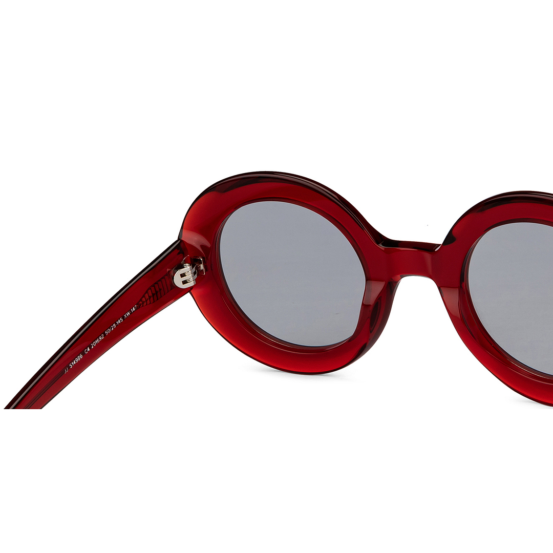 John Jacobs Online Red Full Rim Round right side