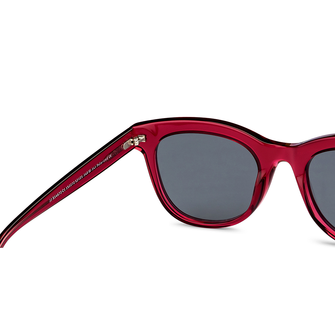 John Jacobs Online Red Full Rim Square right side