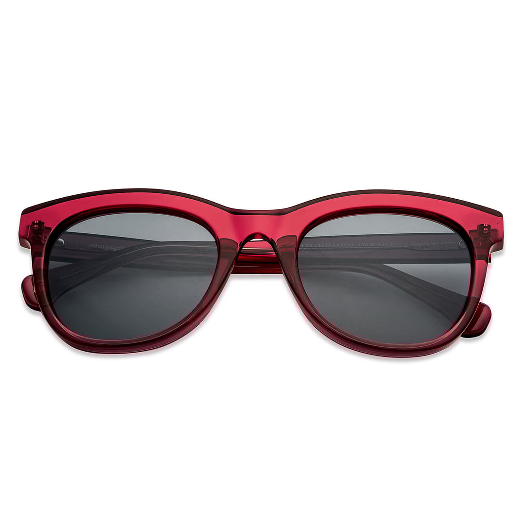 John Jacobs Online Red Full Rim Square left side