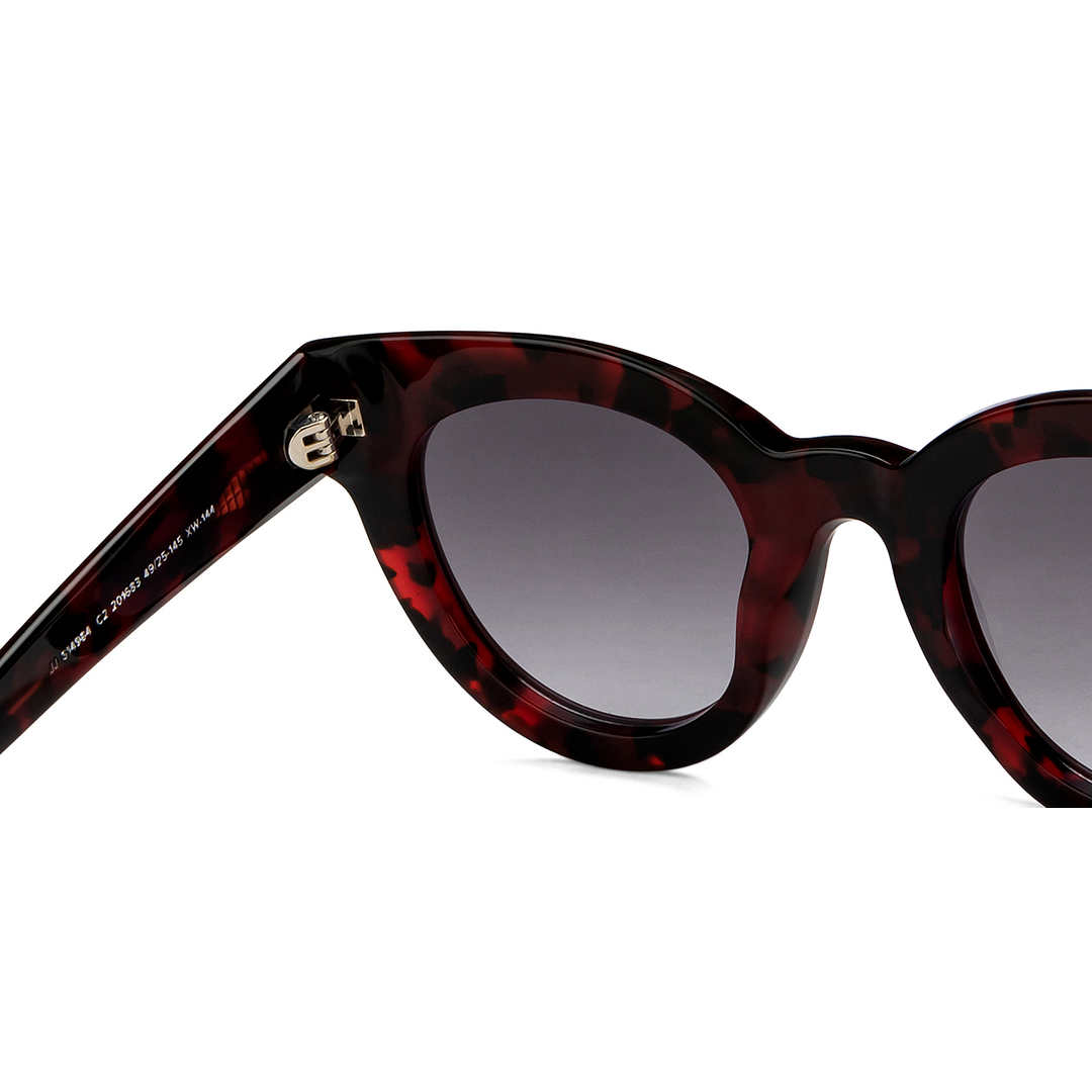 John Jacobs Online Red Full Rim Cat Eye right side