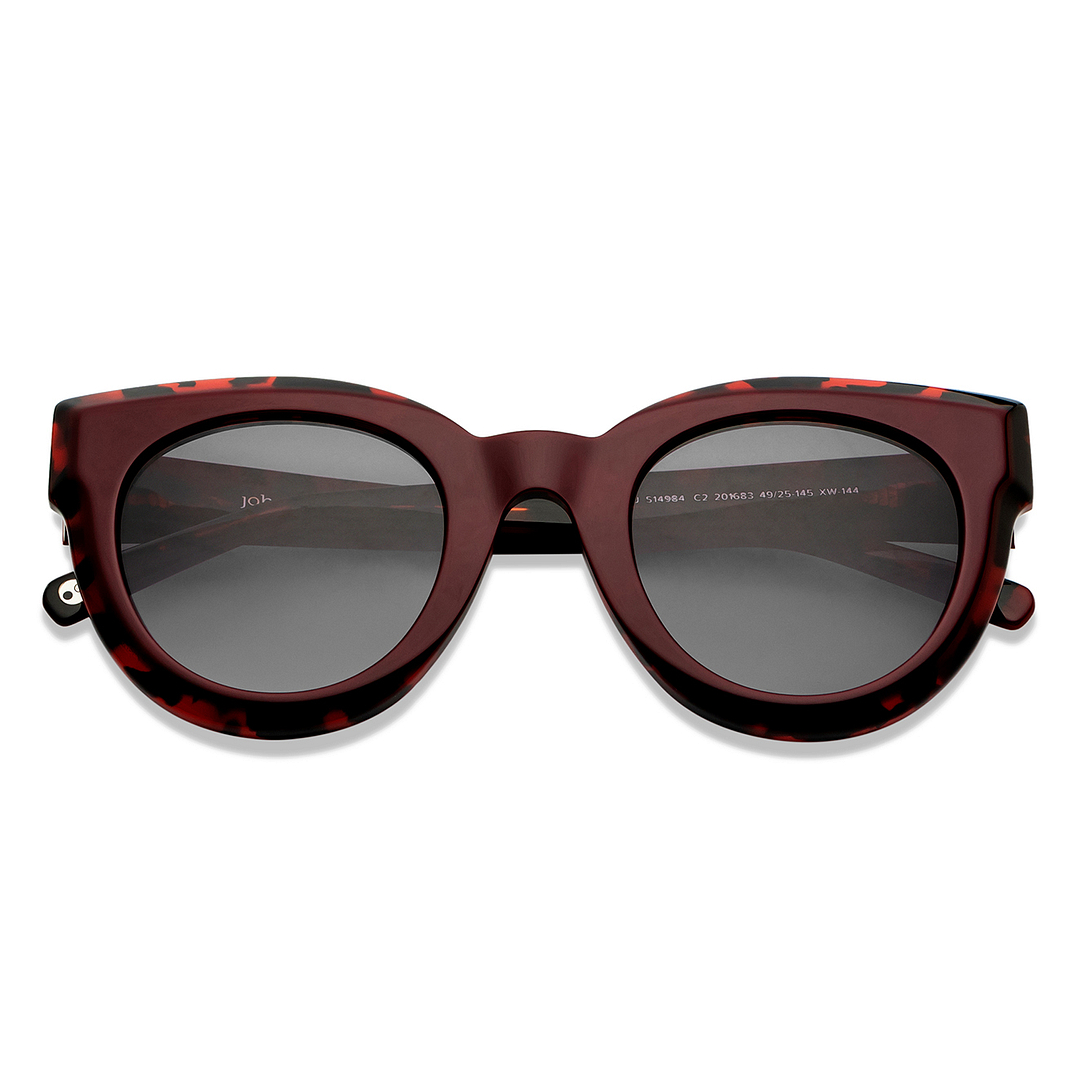 John Jacobs Online Red Full Rim Cat Eye left side