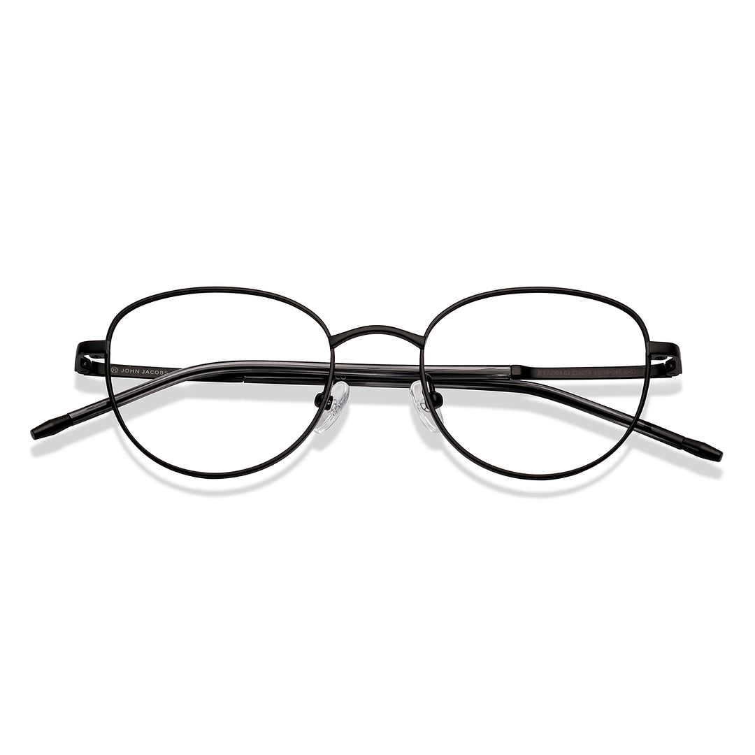 John Jacobs Online Black Full Rim Cat Eye left side