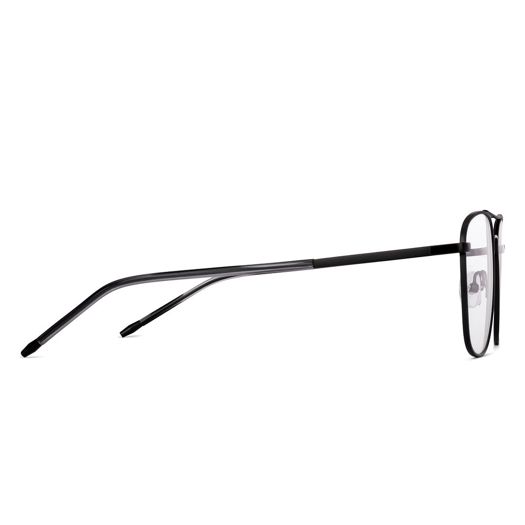 John Jacobs Black Full Rim Square left side